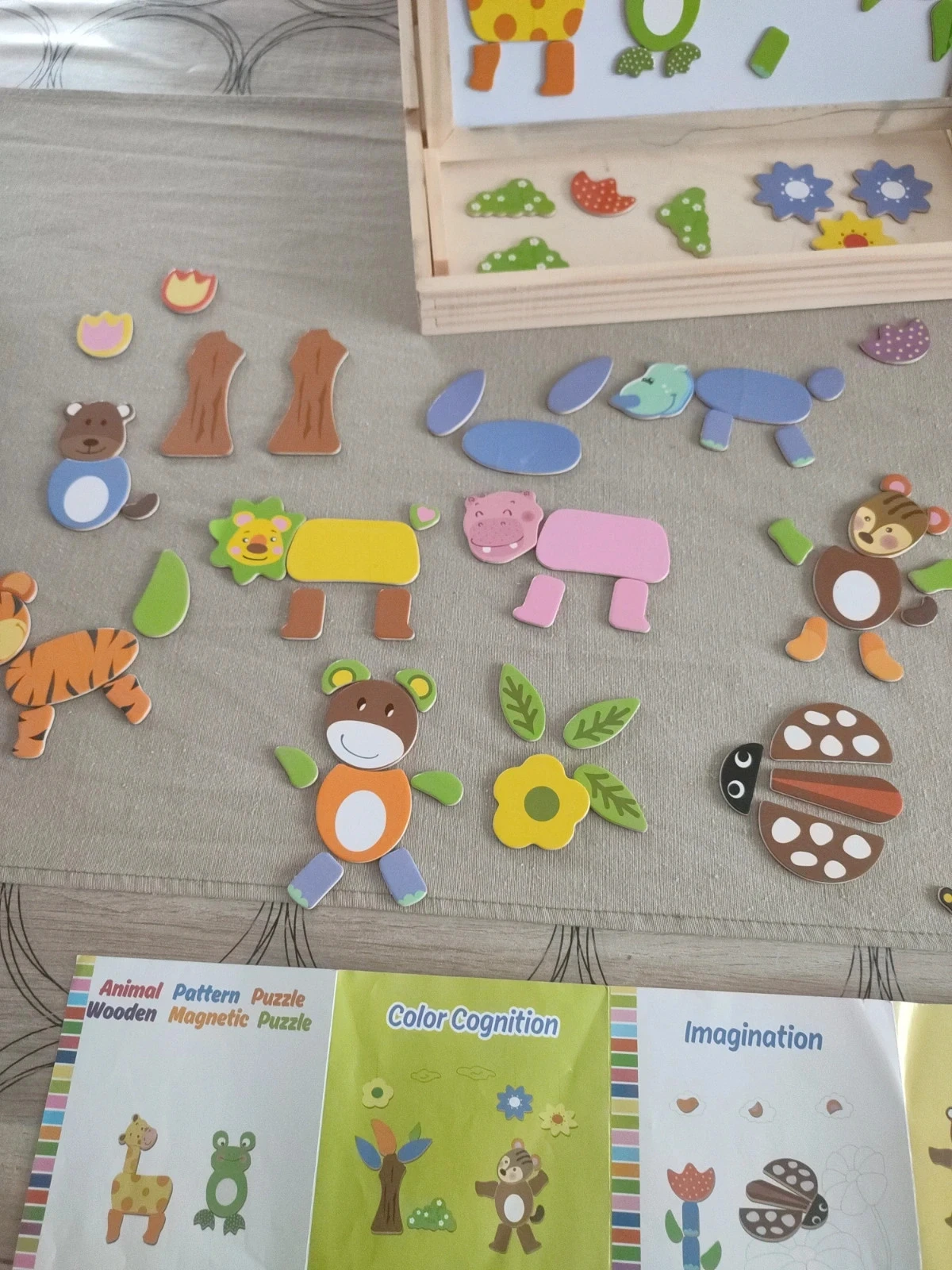 Wooden magnetic board slate and magnet – photo 6
